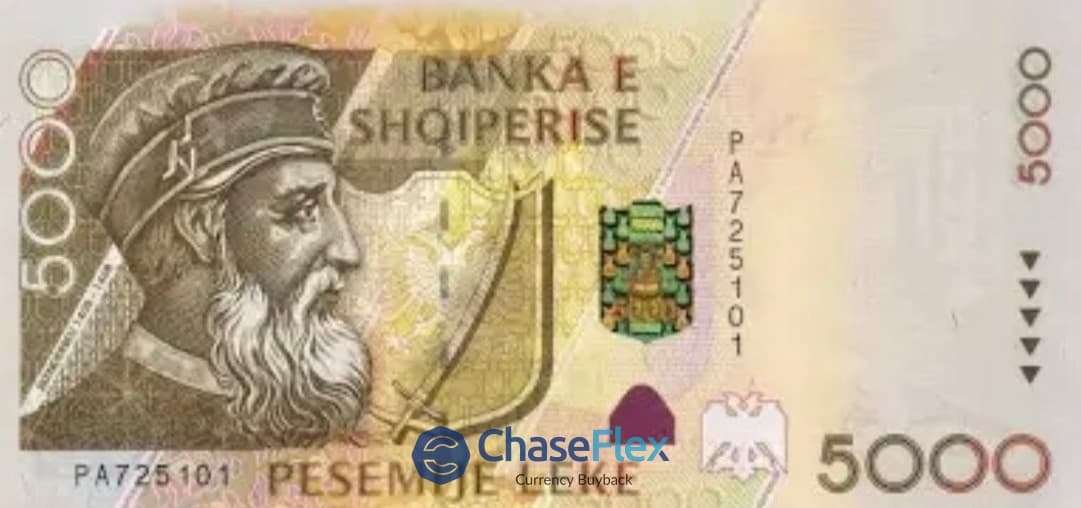 5000 Albanian Lek banknote
