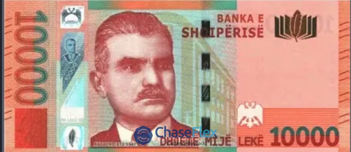 10000 Albanian Lek banknote