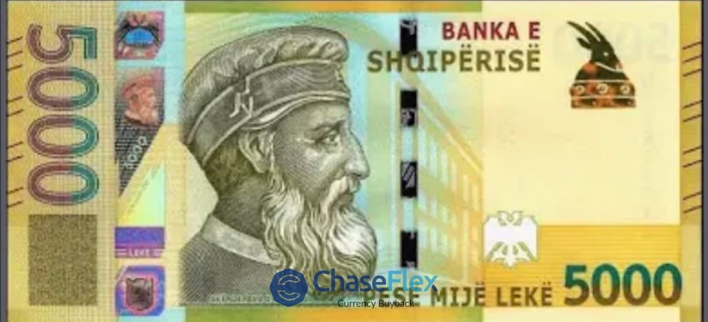 5000 Albanian Lek banknote