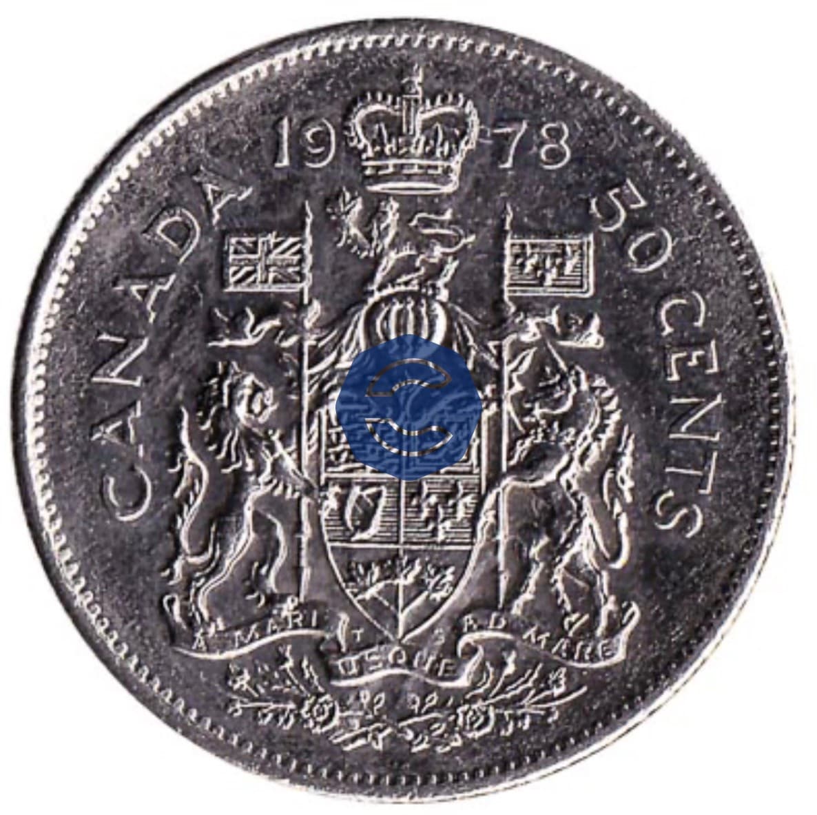 50 Canadian Cent Coin