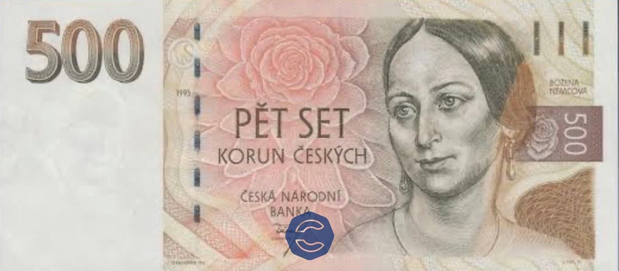 Old 500 Czech Korun Banknote