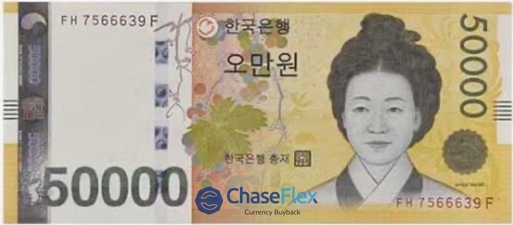50000 Korean Won Banknote