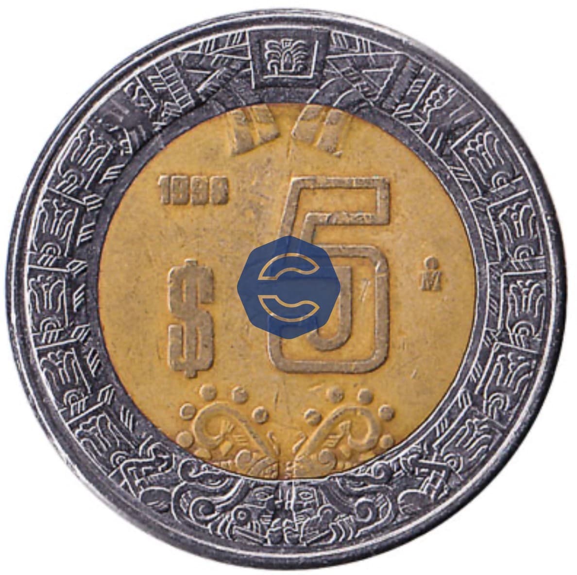 5 Mexican Peso Coin