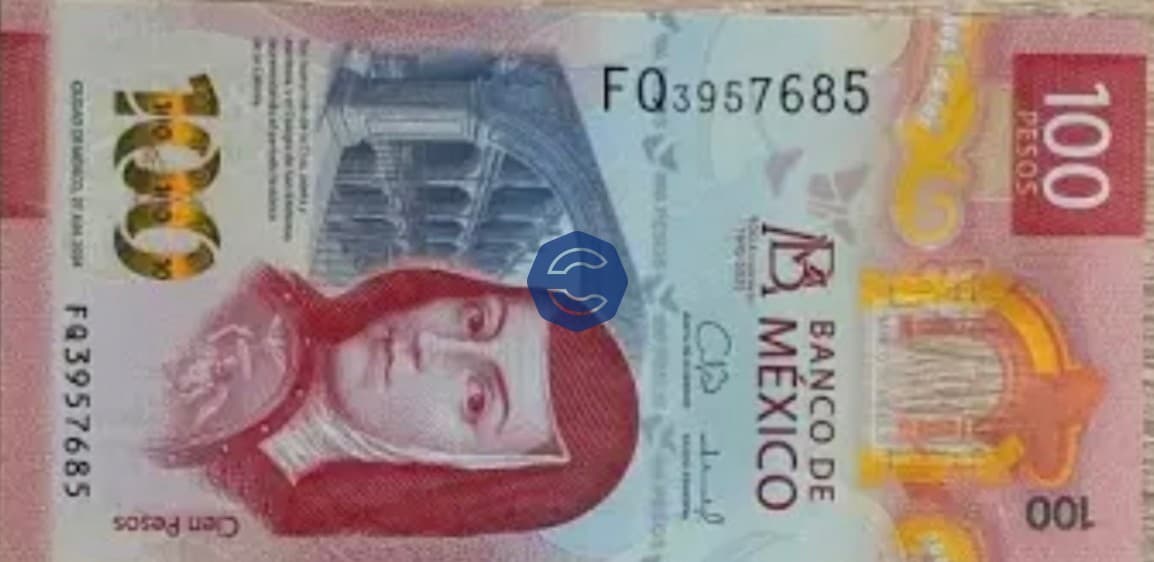 100 Mexican Pesos Banknote