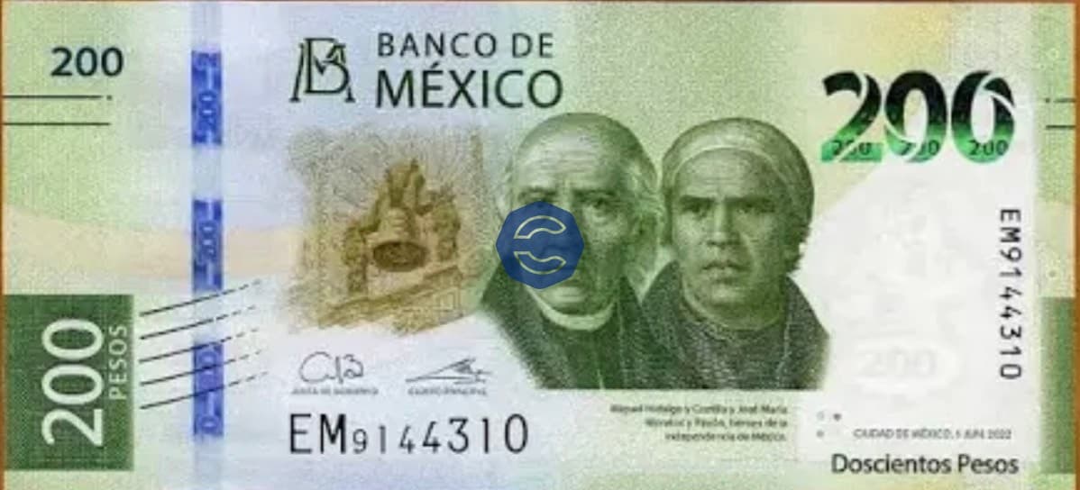 200 Mexican Pesos Banknote