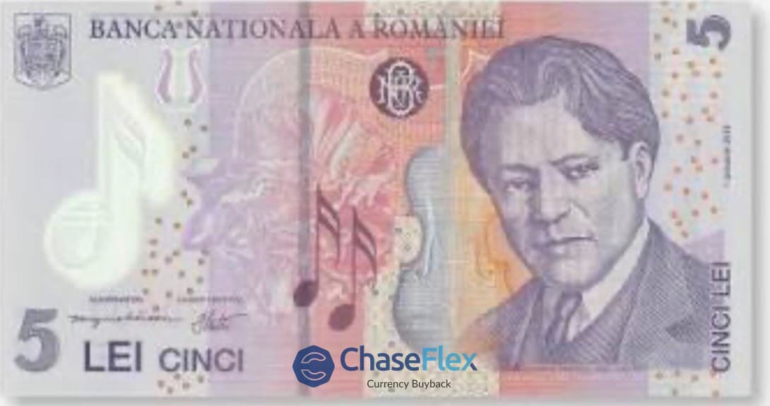 5 Romanian Leu Banknote