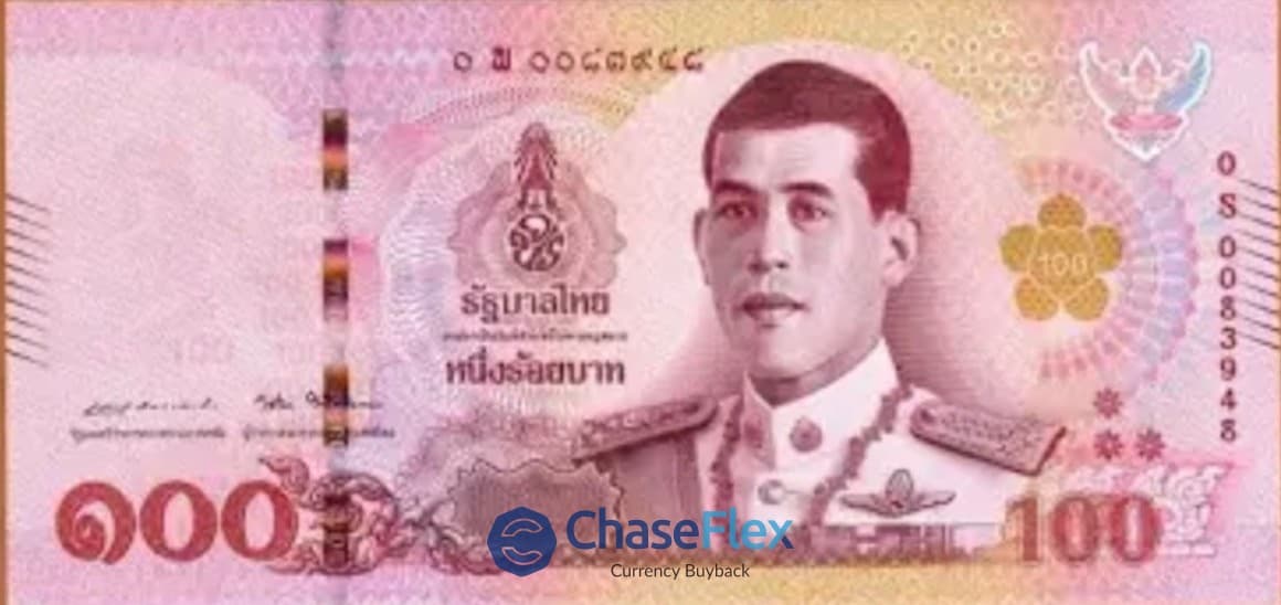 100 Thailand Baht Banknote