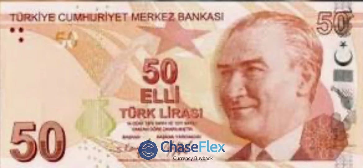 50 Turkish Lira banknote