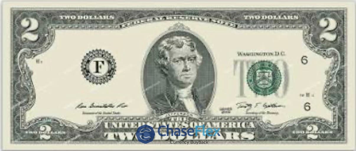 2 American Dollar BankNote